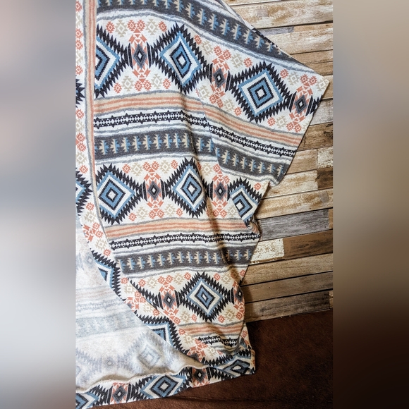 Twenty Second Aztec Short Sleeve Drop Shoulder Cardigan - Picture 5 of 16